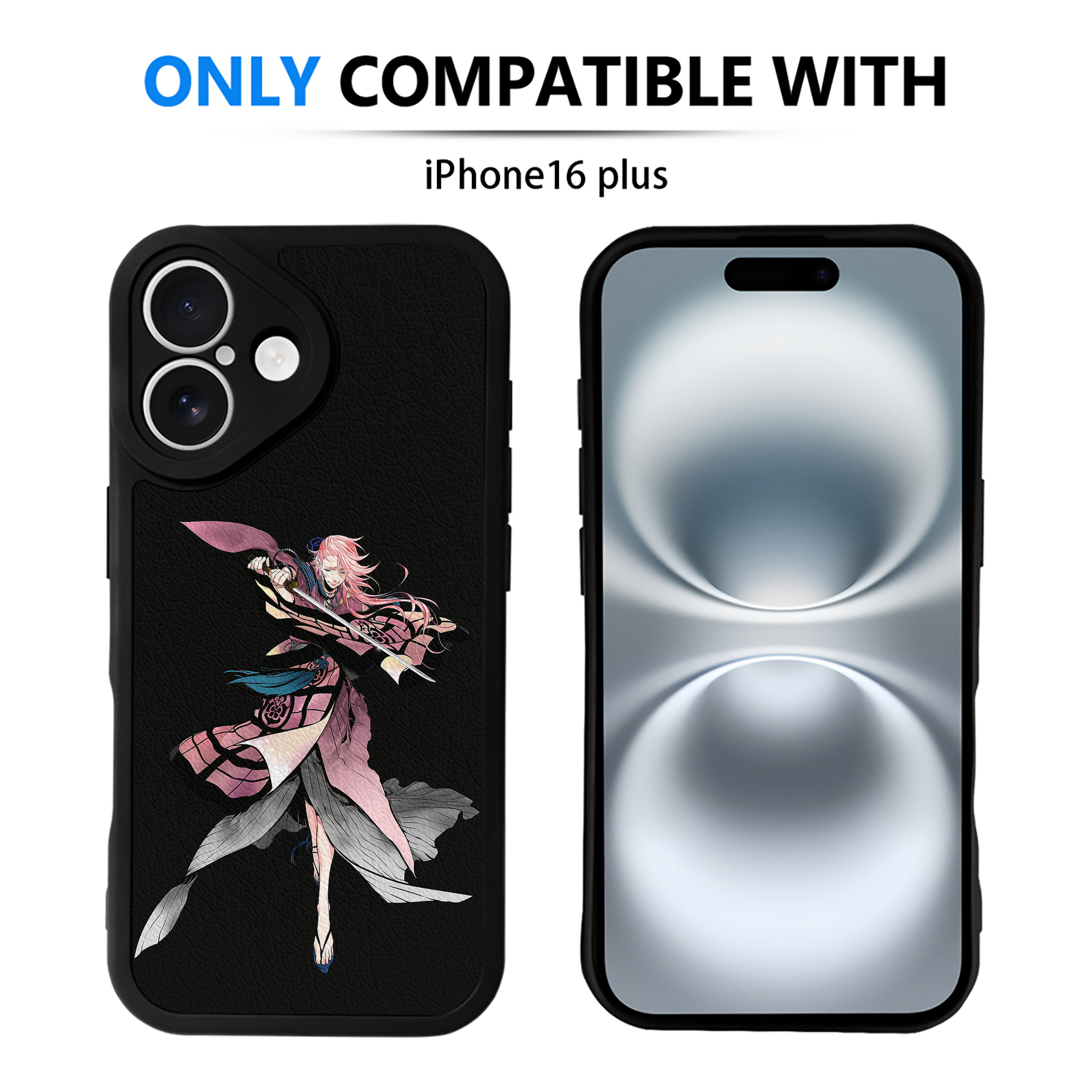 （画像用） 刀剣乱舞 Touken Ranbu 【iPhone 16シリーズ対応】シリコンスマホケース（レザー調） 材質：シリコン